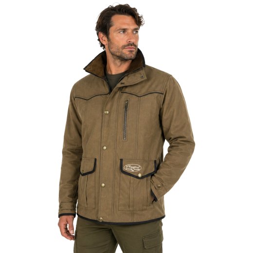 Giacca 5 REGINA sfoderata cotone cerato idrorepellente antistrappo caccia