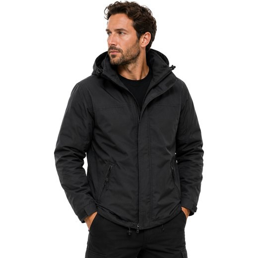 Giacca giubbino uomo invernale fodera in pile idrorepellente antivento tasche