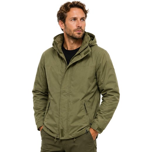Giacca giubbino uomo invernale fodera in pile idrorepellente antivento tasche