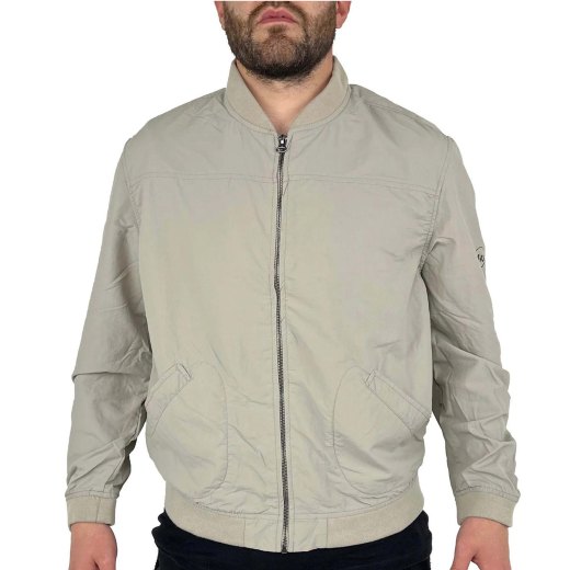Bomber Leggero Cotone giubbino con cerniera tasche autunnale primaverile uomo