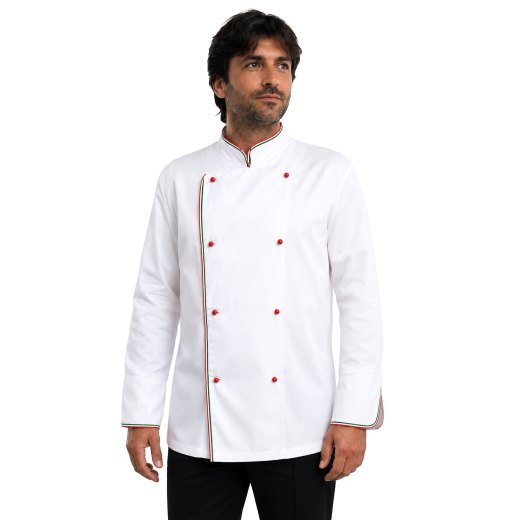 Giacca chef cuoco cucina pizzeria ristorante ristorazione lavoro hotel italia - Personalizzabile con il tuo logo