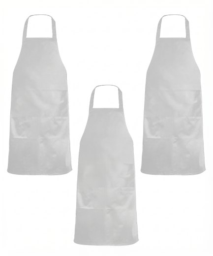 Kit 3 Grembiuli Professionali Personalizzabili Fratelliditalia - Paravanti Traspiranti Regular Fit con Tasca - Made in Italy