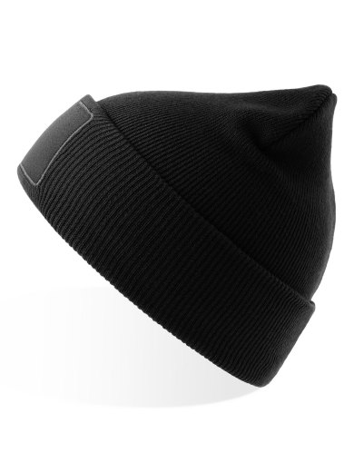 Berretto WIND-S PATCH in poliestere riciclato con maxi patch personalizzabile