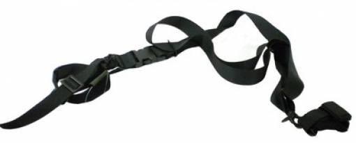 Cinghia 3 punti soft air tactical assault large defcon 5 nera  alta 4cm