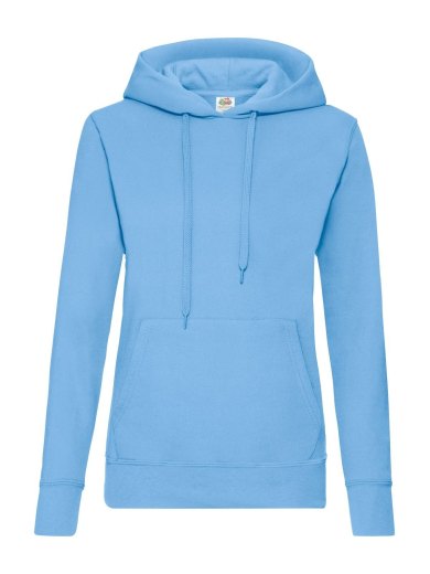 Felpa donna con cappuccio personalizzabile in cotone e poliestere