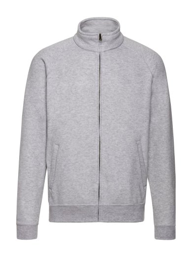 Felpa personalizzabile con zip intera nascosta e maniche raglan