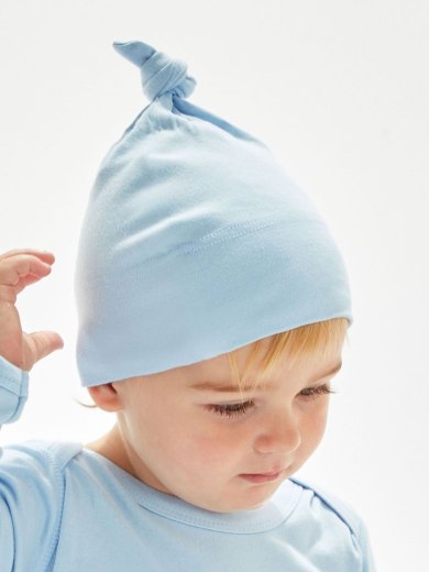 Baby One-Knot Hat Cuffia Neonato a Un Nodo in Cotone Organico Personalizzabile