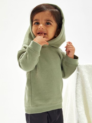 Baby Essential Hoodie Felpa Neonato con Cappuccio in Cotone Organico Personalizzabile