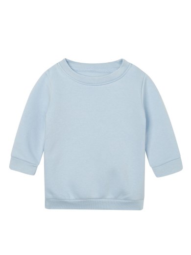 Baby Essential Sweatshirt Felpa Girocollo Neonato in Cotone Organico Personalizzabile
