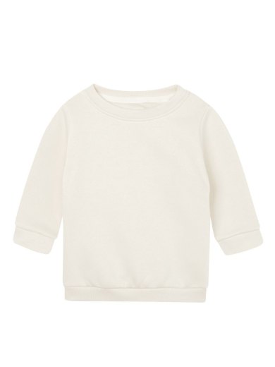 Baby Essential Sweatshirt Felpa Girocollo Neonato in Cotone Organico Personalizzabile
