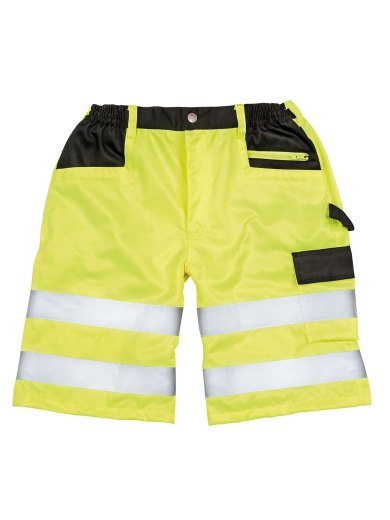 Pantaloncini Cargo Alta Visibilita' con Bande Riflettenti