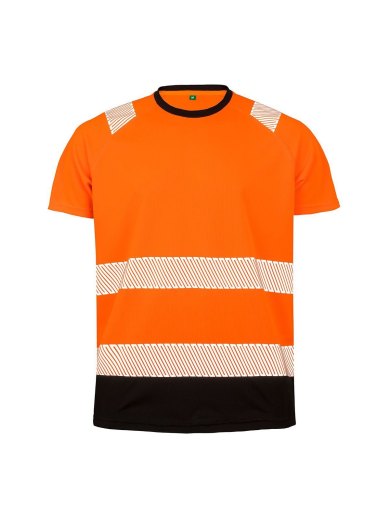 T-shirt da lavoro alta visibilita' elasticizzata e traspirante