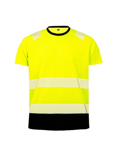 T-shirt da lavoro alta visibilita' elasticizzata e traspirante