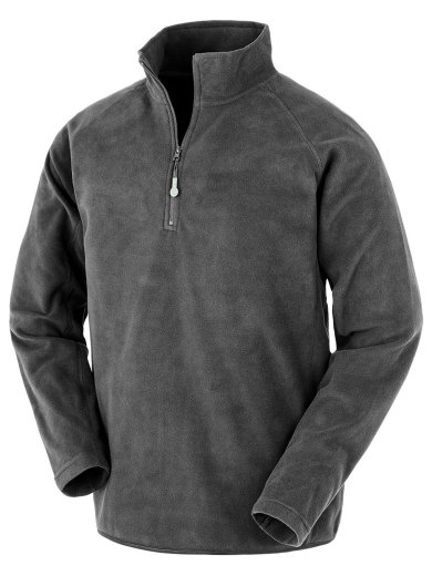 Maglia in Micropile Riciclato a Mezza Zip Eco-Friendly