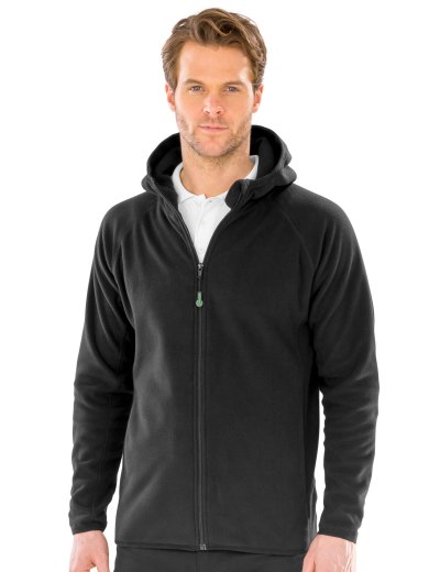 Giacca con Cappuccio in Micropile Riciclato con Zip Eco-Friendly