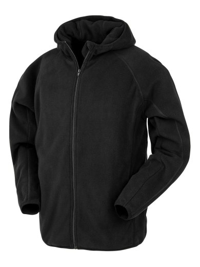 Giacca con Cappuccio in Micropile Riciclato con Zip Eco-Friendly