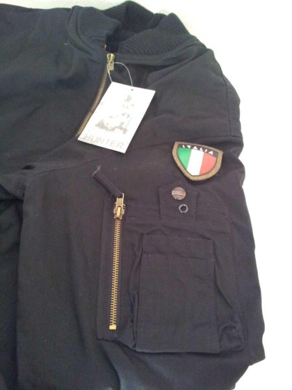 Bomber giubbino imbottito uomo neve volo cotone interno staccabile militare - Personalizzabile con il tuo logo