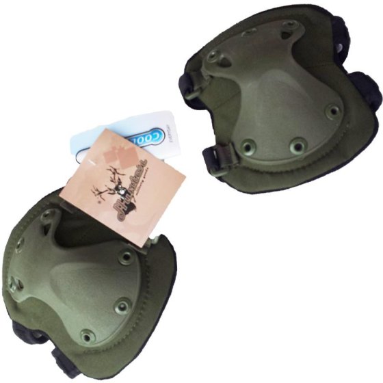 Ginocchiere e gomitiere protezione softair coolmax nero verde mimetico soft air