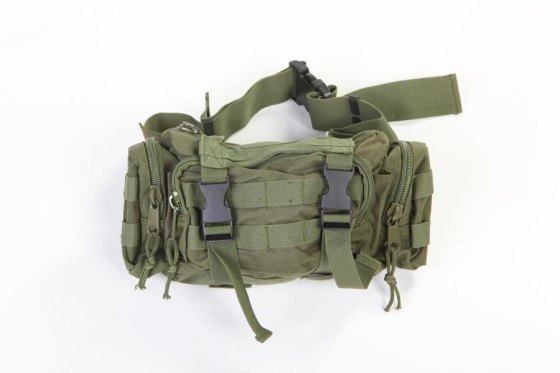 Borsa marsupio borsello soft air in pvc sportiva militare fibbie sgancio rapido
