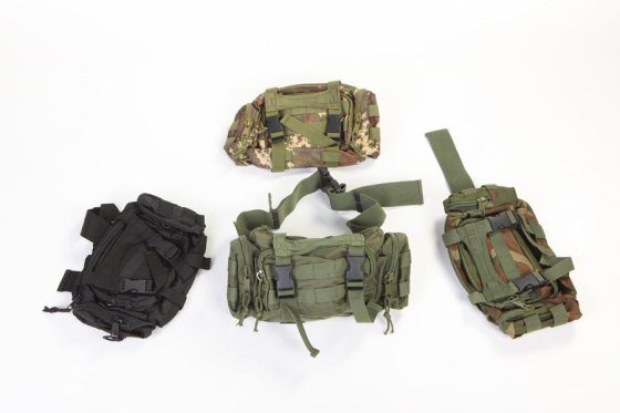Borsa marsupio borsello soft air in pvc sportiva militare fibbie sgancio rapido
