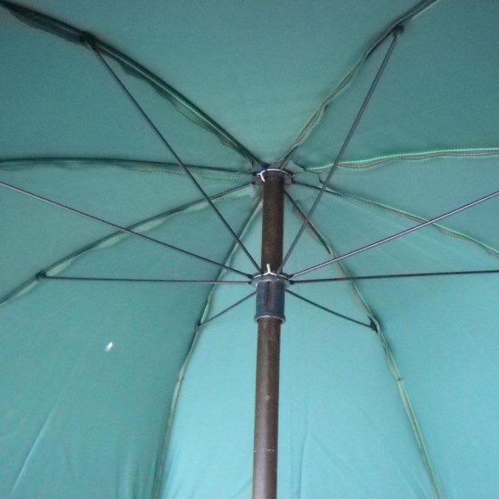Ombrello caccia robusto verde a cupola da pastore di ottima manifattura