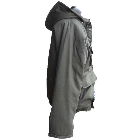 Giubbotto giacca caccia imbottito cordura cappuccio pesca invernale verde scuro