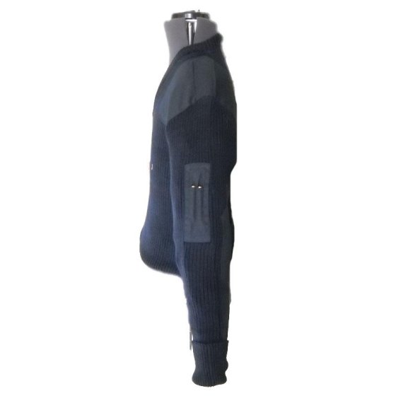 Maglione maglia pullover scollo v blu lana invernale vigilanza guardia giurata - Personalizzabile con il tuo logo