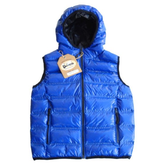 Smanicato gilet piumino bomber trapuntato bambino bambina invernale impermeabile