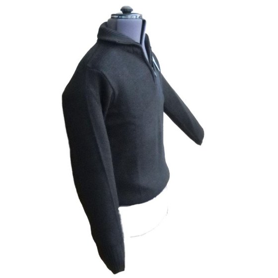 Maglione maglia maglietta uomo invernale zip calda blu nera grigia sportiva - Personalizzabile con il tuo logo