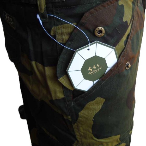 Bermuda pantalone corto short mimetico sportivo pesca estivo cotone uomo