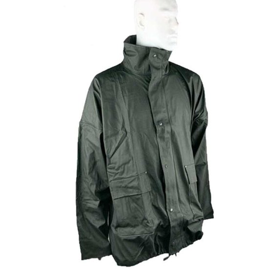 Completo giacca e pantalone tuta impermeabile pvc sport pioggia uomo antivento