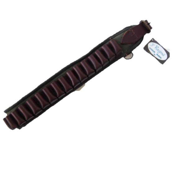 Cartucciera caccia proiettili pelle cordura 30 trenta celle fibbia sport
