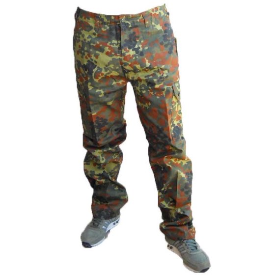 Pantalone pantaloni calzoni militari flecktarn cotone Army  Softair Caccia pesca