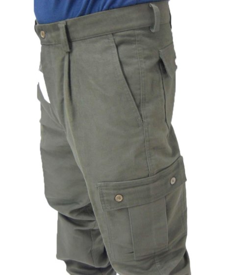 Pantalone pantaloni calzoni in pilor caccia pesca uomo sportivi fustagno cotone