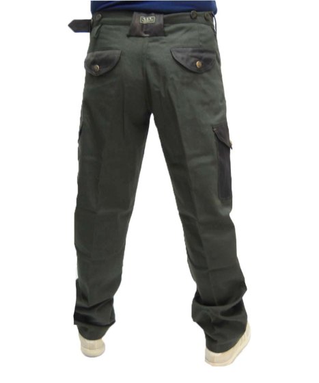 Pantalone verde militare oliva uomo cotone cargo tasconi pantaloni regular