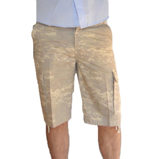 Pantaloni corti bermuda pantaloncino spiaggia vegetato uomo cotone militare