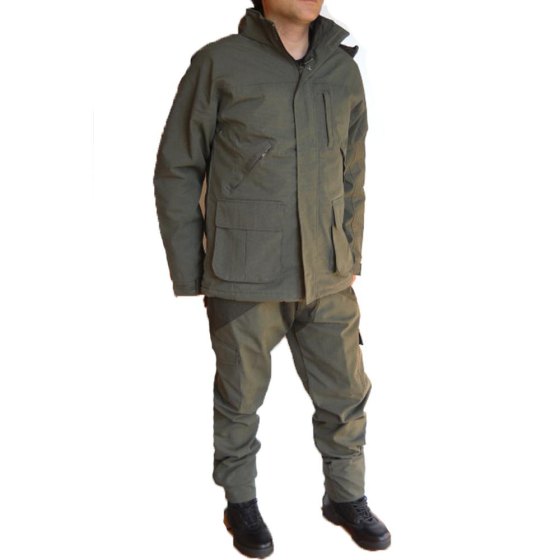 Completo caccia e canvas uomo impermeabile tattico verde cacciatore