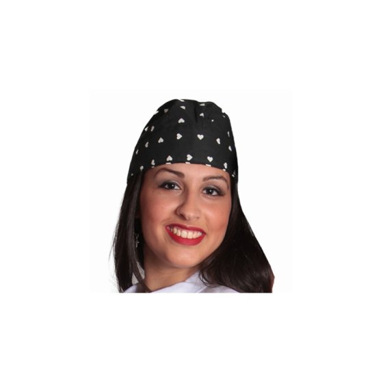 Bandana copritesta cuffia cameriere cuoco chef cucina ristorazione cotone - Personalizzabile con il tuo logo