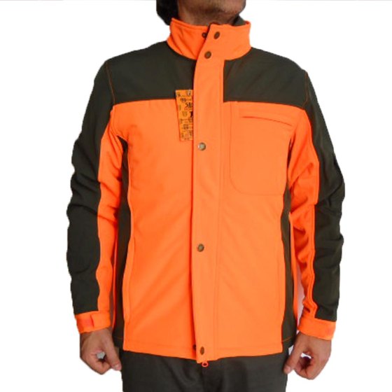 Giubbino giacca softshell alta visibilita' lavoro cinghiale antivento caccia