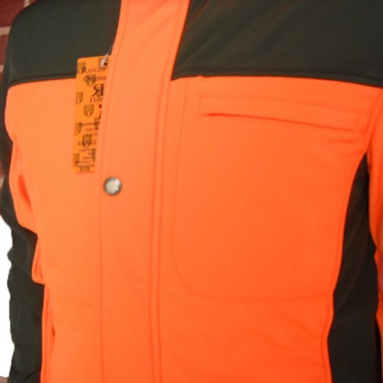 Giubbino giacca softshell alta visibilita' lavoro cinghiale antivento caccia