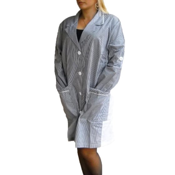 Camice cameriera maniche lunghe donna cotone bottoni XL lavoro made in italy
