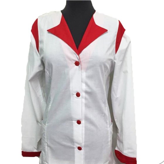 Camice vestaglia casacca maestra salumeria scuola cotone supermercato asilo - Personalizzabile con il tuo logo