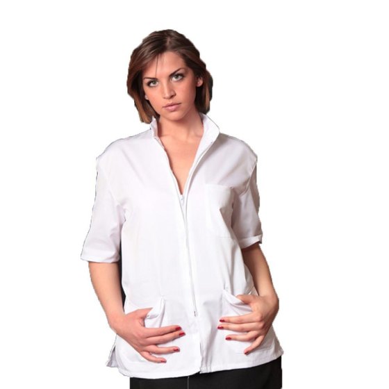 Casacca maglia zip unisex uomo donna infermiere sanitario ospedaliero lavoro - Personalizzabile con il tuo logo