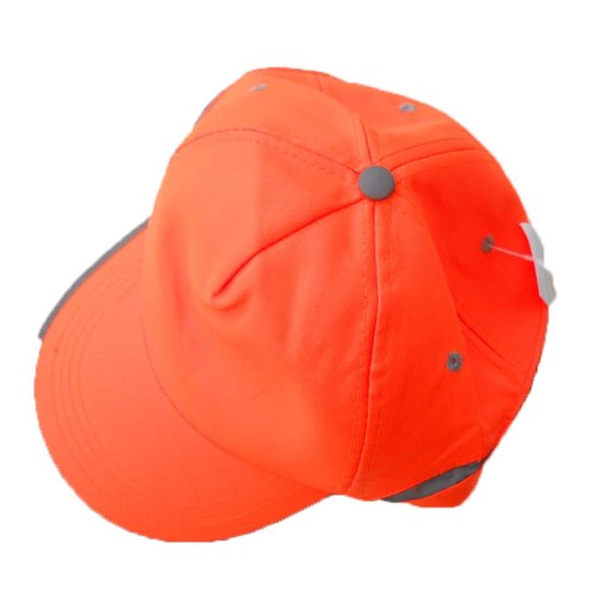 Cappello berretto cappellino alta visibilita' lavoro arancio rifrangente visiera