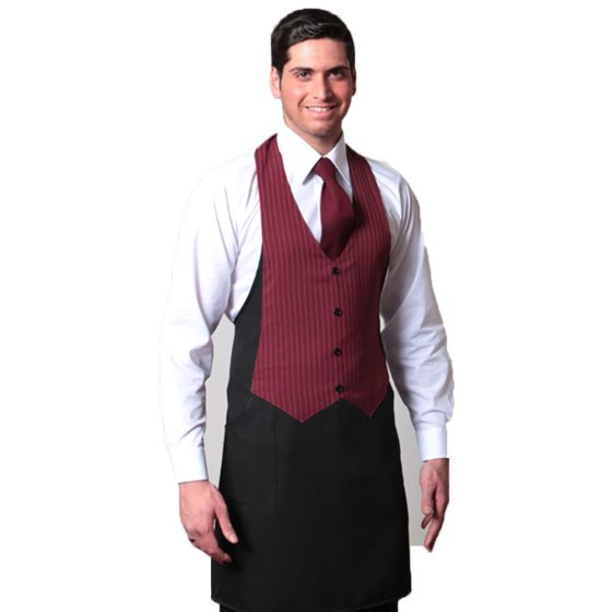Grembiule pettorina divisa cucina ristorante gilet uomo sala vineria