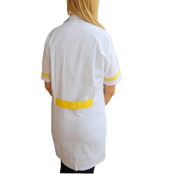 Camice casacca bianca supermercato lavoro estivo salumeria reparto donna slim