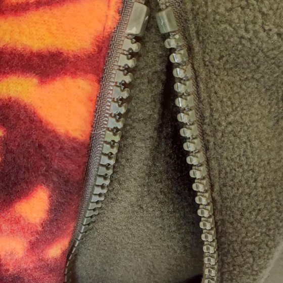 Maglia maglione pile antipilling arancio caccia neve cinghiale zip - Personalizzabile con il tuo logo