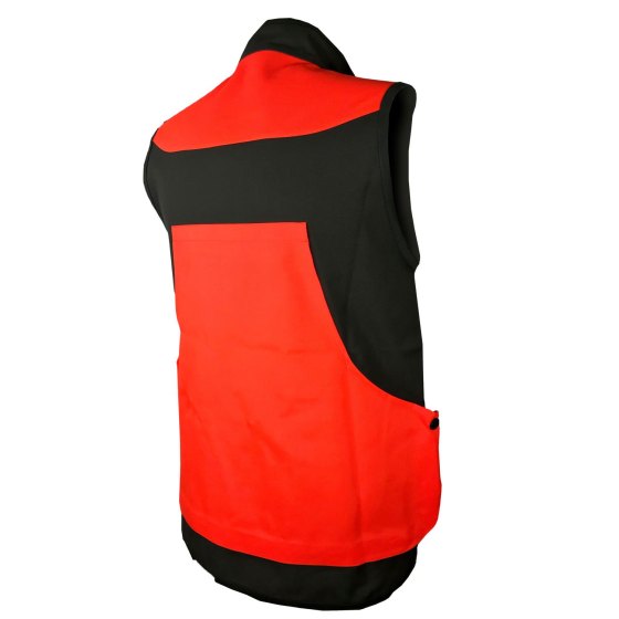 Gilet caccia cinghiale arancio cordura impermeabile foderato cerniere - Personalizzabile con il tuo logo