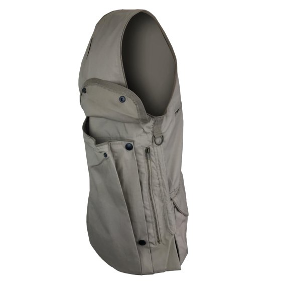 Gilet smanicato panciotto caccia doppio carniere foderato Idrorepellente