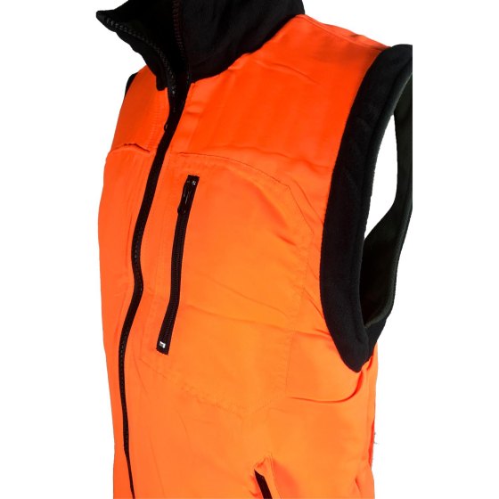Gilet smanicato reversibile micropile antipilling caccia cinghiale neve montagna